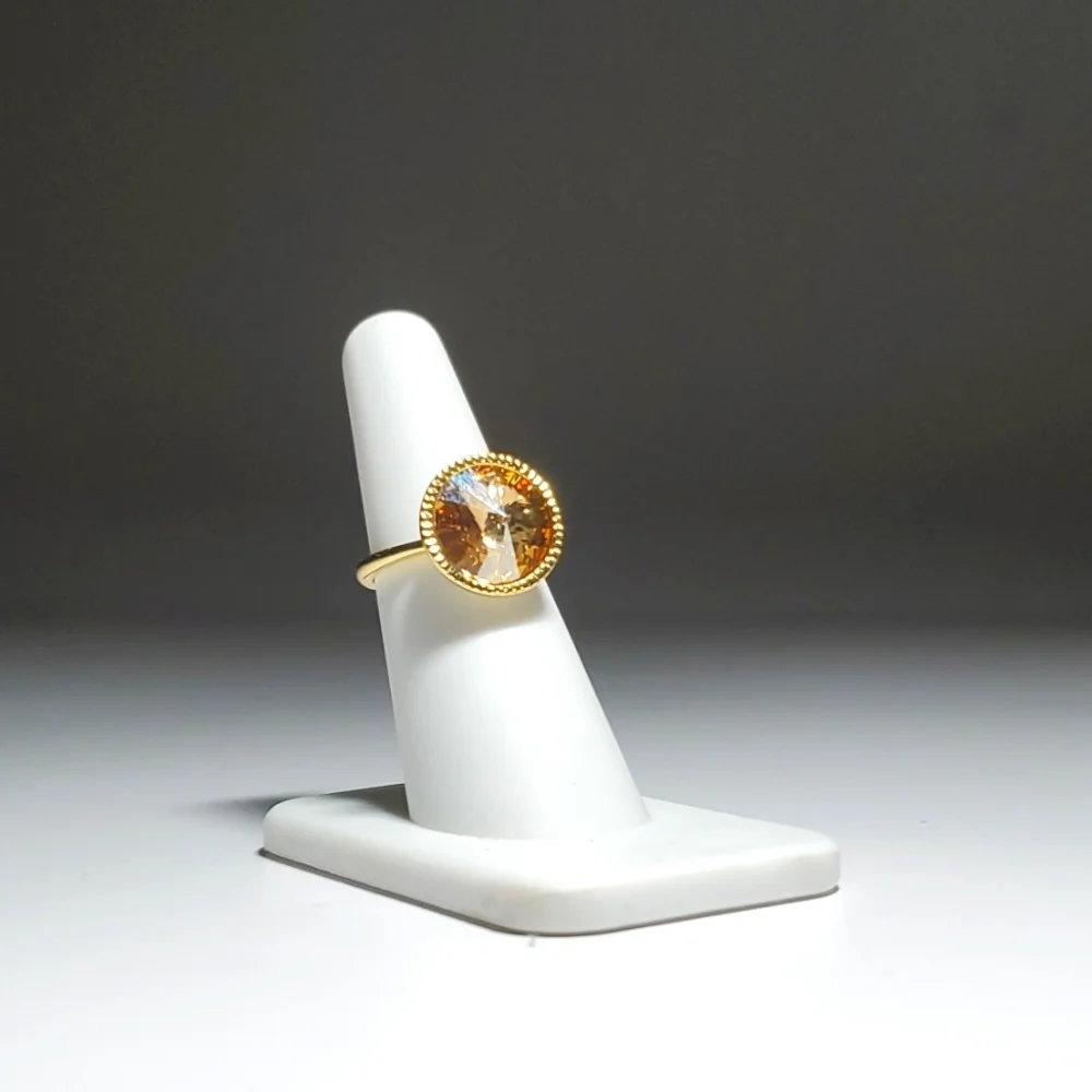Ted Baker Rada CHAMPAGNE Crystal Rivoli Ring